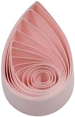 Pestal Pink Tone Quilling Paper Strips 5mm Quilling Strips for Crafts Single Color Origami Paper Strips 0.2inch Paper Filigree Strips (Pale Pink No.15) by ODETOJOY