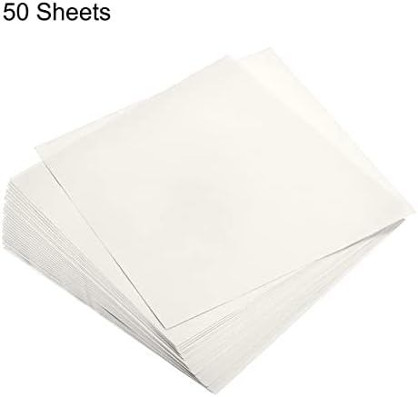 MECCANIXITY 50 Sheets Origami Paper Double Sided White 6x6 Inch Square Sheet for Art Craft Project, Beginners, Gifts Decor - Image 3