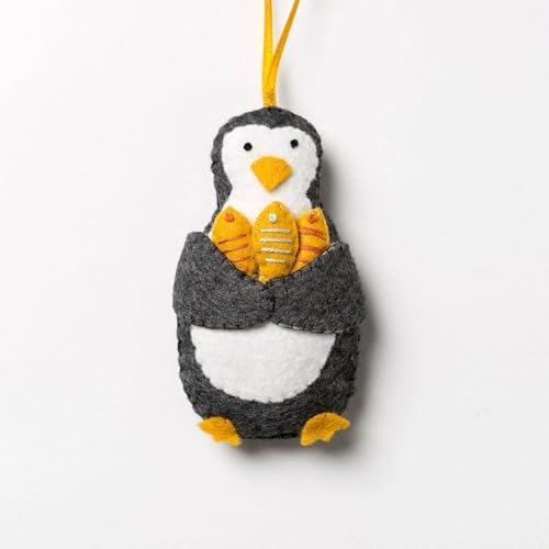 Wizardi Beginner Felt Craft Mini Kit for Adults - Penguin. Bird Felting Kit 7x9cm. Felting Tools. Wool Felting Supplies. Wool Felt. MKPGN1F Corinne Lapierre - Image 3