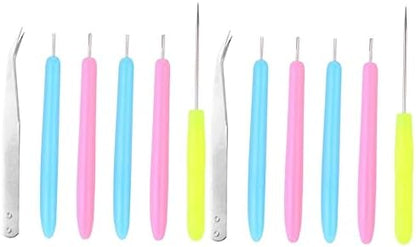COHEALI 18pcs Papermaking Kit Pens Piercer Tweezer Paper Quilling Tools for DIY Art Craft by COHEALI