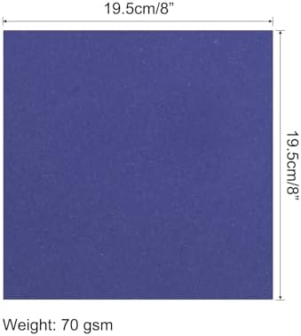 MECCANIXITY 25 Sheets 8x8 Inch(20x20cm) Origami Paper Double Sided Navy Blue Square Sheet for Art Craft Project, Beginners, Gifts Decor - Image 2