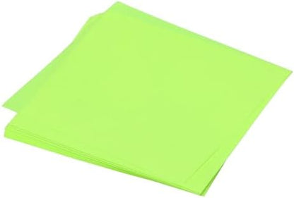 MECCANIXITY 25 Sheet Origami Paper Double Sided Fluorescent Green 3x3 Inch Square Sheet for Art Craft Project, Beginners, Gifts Decor by MECCANIXITY