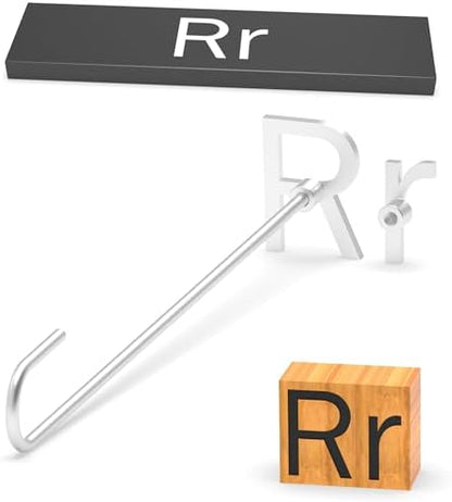 2Pcs Letters Branding Iron for Wood, Leather Branding Stamp (R r) by PKPKAUT