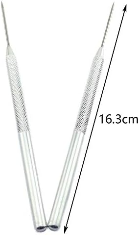 Tegg Clay Needle Tool 2PCS Stainless Steel Professional Pin Needle Detail Tool for Ceramic Polymer Clay Sculpture - Image 3