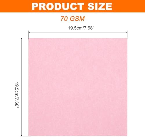 MECCANIXITY 75 Sheet Origami Paper Double Sided 8x8" Pink - Image 2