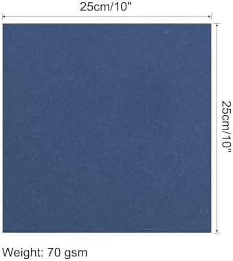 MECCANIXITY 25 Sheet Origami Paper Double Sided Navy Blue 10x10 Inch Square Sheet for Art Craft Project, Beginners, Gifts Decor - Image 2