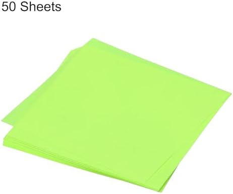 MECCANIXITY 50 Sheet Origami Paper Double Sided Fluorescent Green 5.5x5.5 Inch Square Sheet for Art Craft Project, Beginners, Gifts Decor - Image 3