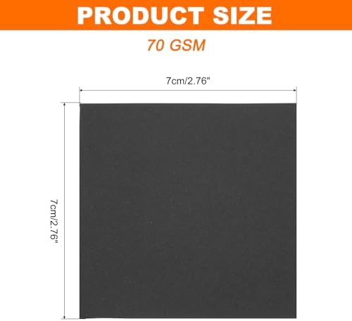 MECCANIXITY 75 Sheet Origami Paper Double Sided 3x3" Black - Image 2