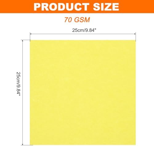 MECCANIXITY 75 Sheet Origami Paper Double Sided 10x10" Fluorescent Yellow - Image 2