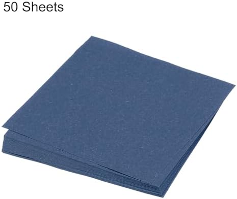 MECCANIXITY 50 Sheet Origami Paper Double Sided Navy Blue 4x4 Inch Square Sheet for Art Craft Project, Beginners, Gifts Decor - Image 3