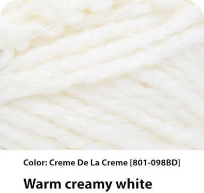 Lion Brand Yarn InstaKnit Beginner Yarn for Knitting, Creme De La Creme, 1 Pack - Image 2