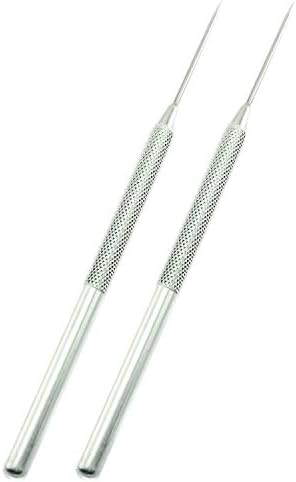 Tegg Clay Needle Tool 2PCS Stainless Steel Professional Pin Needle Detail Tool for Ceramic Polymer Clay Sculpture by Tegg