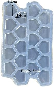 Mini Pentagon Shape Earring Mold - Small Clear Silicone Resin Mold for DIY Jewelry Making, Ear Studs, Pendants, Crafts, Chocolate and Cake - Image 2