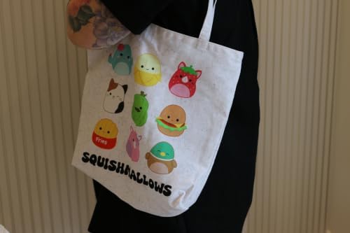 Squishmallows Canvas Tote Bag DIY Sewing Kit – 24" x 43" Cotton Canvas Fabric Panel – Makes 16” x 15” Reusable Tote – Beginner Friendly Craft Project – Cream - Image 6