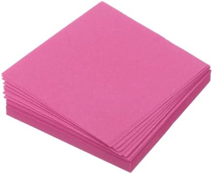 MECCANIXITY 100 Sheet Origami Paper Double Sided Rose Red 2.5x2.5 Inch Square Sheet for Art Craft Project, Beginners, Gift Decoration by MECCANIXITY