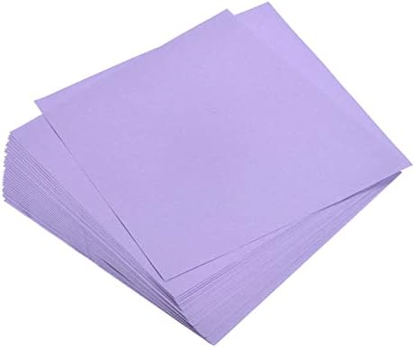 MECCANIXITY 100 Sheets Origami Paper Double Sided Purple 6x6 Inch Square Sheet for Art Craft Project, Beginners, Gifts Decor by MECCANIXITY