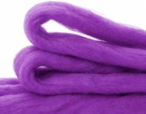 VNAKER 3.4oz Needle Felting Wool Purple for DIY Needle Craft Enthusiasts - Image 3