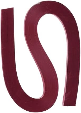 PATIKIL 120pcs Quilling Strips Paper 3/8"(10mm) 54cm Origami Paper Quilling Strip for Art DIY Hand Craft Christmas, Burgundy Red by PATIKIL