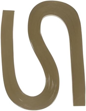 PATIKIL 120pcs Quilling Strips Paper 3/8"(10mm) 21"(54cm) Origami Paper Quilling Strip for Art DIY Hand Craft Christmas, Coffee Color by PATIKIL