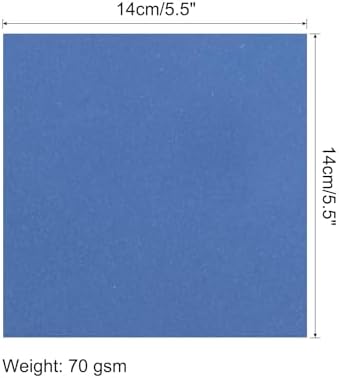 MECCANIXITY 100 Sheet Origami Paper Double Sided Navy Blue 5.5 x 5.5 Inch Square Sheet for Art Craft Project, Beginners, Gifts Decor - Image 2