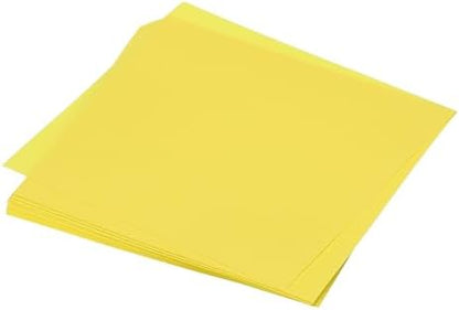 MECCANIXITY 50 Sheet Origami Paper Double Sided Lemon Yellow 4x4 Inch Square Sheet for Art Craft Project, Beginners, Gifts Decor by MECCANIXITY