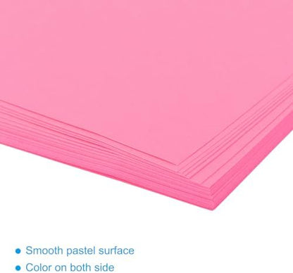 MECCANIXITY 50 Sheet Origami Paper Double Sided Fluorescent Pink 2.5x2.5 Inch Square Sheet for Art Craft Project, Beginners, Gift Decoration - Image 4