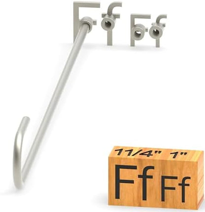 4Pcs Letters Branding Iron for Wood, Leather Branding Stamp (F f) by PKPKAUT