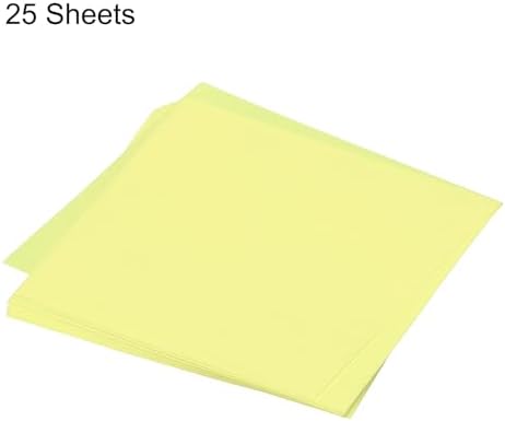 MECCANIXITY 25 Sheet Origami Paper Double Sided Pale Yellow 10x10 Inch Square Sheet for Art Craft Project, Beginners, Gifts Decor - Image 3