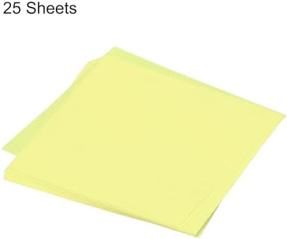 MECCANIXITY 25 Sheet Origami Paper Double Sided Pale Yellow 10x10 Inch Square Sheet for Art Craft Project, Beginners, Gifts Decor - Image 3