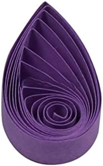 ODETOJOY 360pc Quilling Paper Strips Purple 3mm 5mm 10mm Quill Strip Lavender Rolled Paper Filigree Strip Dark Lilac Curled Scroll Coil Paper Strip - 21inch Length (3mm/5mm/10mm) - Image 5