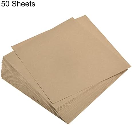 MECCANIXITY 50 Sheets Origami Paper Double Sided Dark Khaki 6x6 Inch Square Sheet for Art Craft Project, Beginners, Gifts Decor - Image 3