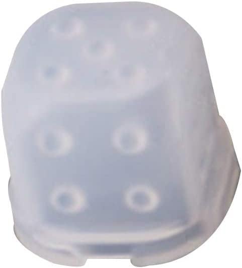 Calsgkspray Epoxy Mold Dice Fillet Shape Resin Molds Digital Game Crafts Epoxy Resin Casting Molds for DIY Crafts Keychains Jewelry Making Jewelry Casting Supplies, White - Image 2
