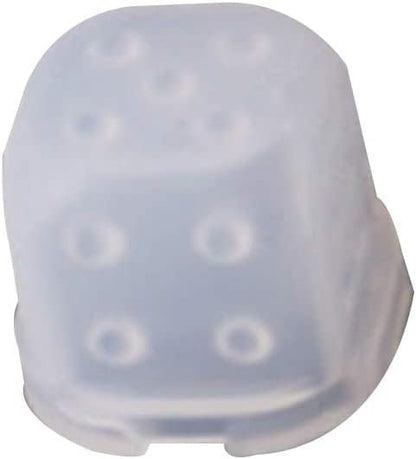 Calsgkspray Epoxy Mold Dice Fillet Shape Resin Molds Digital Game Crafts Epoxy Resin Casting Molds for DIY Crafts Keychains Jewelry Making Jewelry Casting Supplies, White - Image 2