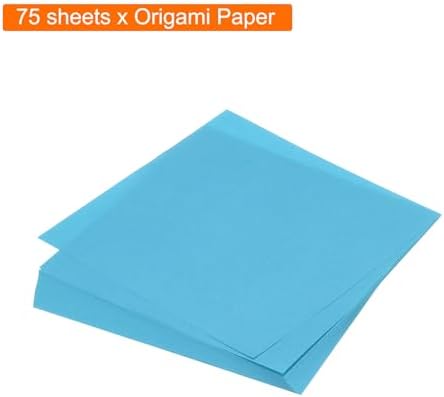 MECCANIXITY 75 Sheet Origami Paper Double Sided 6x6" Lake Blue - Image 3