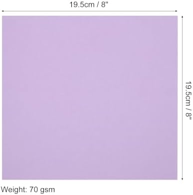MECCANIXITY 50 Sheets Origami Paper Double Sided 8x8 Inch(20x20cm) Square Sheet for Art Craft Project, Beginners, Gifts Decor, Light Purple - Image 2