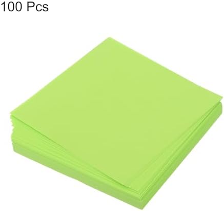 MECCANIXITY 100 Sheet Origami Paper Double Sided Fluorescent Green 2x2 Inch Square Sheet for Art Craft Project, Beginners, Gifts Decor - Image 3