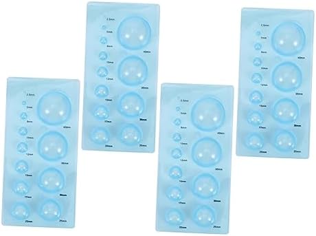 4 Pcs Plastic Quilling Mold for Children DIY Crafting with Half Sphere by PLAFOPE