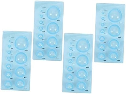 4 Pcs Plastic Quilling Mold for Children DIY Crafting with Half Sphere by PLAFOPE