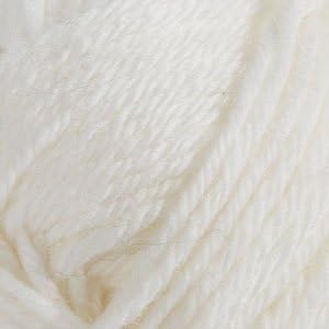 Knit Picks Wool of The Andes Yarn Pack - 10 Skeins of White 100% Wool Worsted Weight Yarn (White)