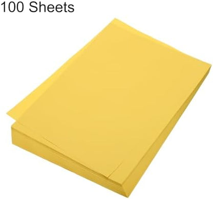 MECCANIXITY 100 Sheet Origami Paper Double Sided Gold 11.7 x 8.3 Inch Square Sheet for Art Craft Project, Beginners, Gifts Decor - Image 3