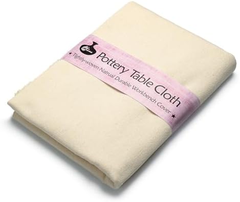 Pottery Tablecloth-Heavy Duty Linen Cotton Blend, 62x39 Inches by Unknown