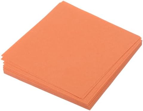 MECCANIXITY 50 Sheet Origami Paper Double Sided Dark Orange 2.5x2.5 Inch Square Sheet for Art Craft Project, Beginners, Gift Decoration by MECCANIXITY