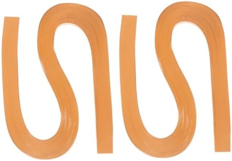 PATIKIL 240pcs Quilling Strips Paper 3/8"(10mm) 21"(54cm) Origami Paper Quilling Strip for Art DIY Hand Craft Christmas, Light Orange by PATIKIL
