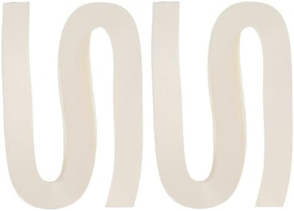 PATIKIL 240pcs Quilling Strips Paper 3/16"(5mm) 21"(54cm) Origami Paper Quilling Strip for Art DIY Hand Craft Christmas, Cream White by PATIKIL