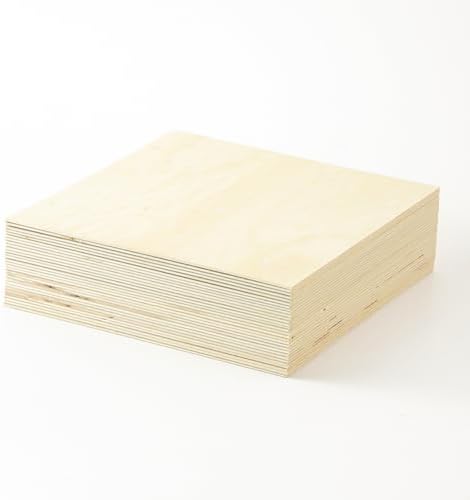 30 Pack Basswood Sheets 12"x12"x1/8", 3mm Basswood for Laser Cutting, Thin Plywood Board Unfinished Wood for Crafts, DIY Architectural Models Making, Wooden Engraving, Wood Burning Product. - Image 3