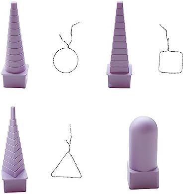 QMQJIA Pack of 6pcs Paper Quilling Tower DIY Handmade Shaping Tool Paper Wire Tower 6 Shapes Available Jewelry Making Tool Adult and Children Friendly - Image 4