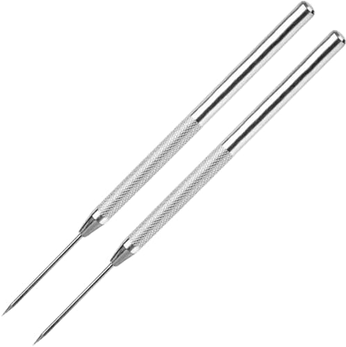 2 PCS Clay Needle Tools, Stainless Steel Pottery Tool Polymer Clay Tools by NFRBTD