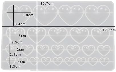 Heart Shape Resin Jewelry Molds Silicone Molds for Resin - Image 2
