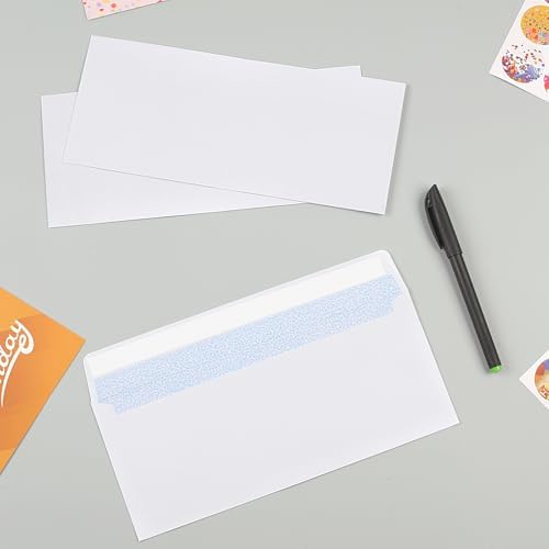 Joyberg 216 Packs #10 Envelopes, Business Envelopes, Envelopes Self Seal, Security Envelopes, Peel and Seal Closure, Size 4-1/8 X 9-1/2 Inches, White, 26LB - Image 5