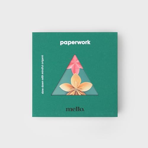 Mello - Origami Kit Paperwork | Paper Folding & Paper Flower Making Kit | Includes Origami Book | Relaxation Gifts For Women & Mindfulness Gifts For Women | Japanese - Image 7